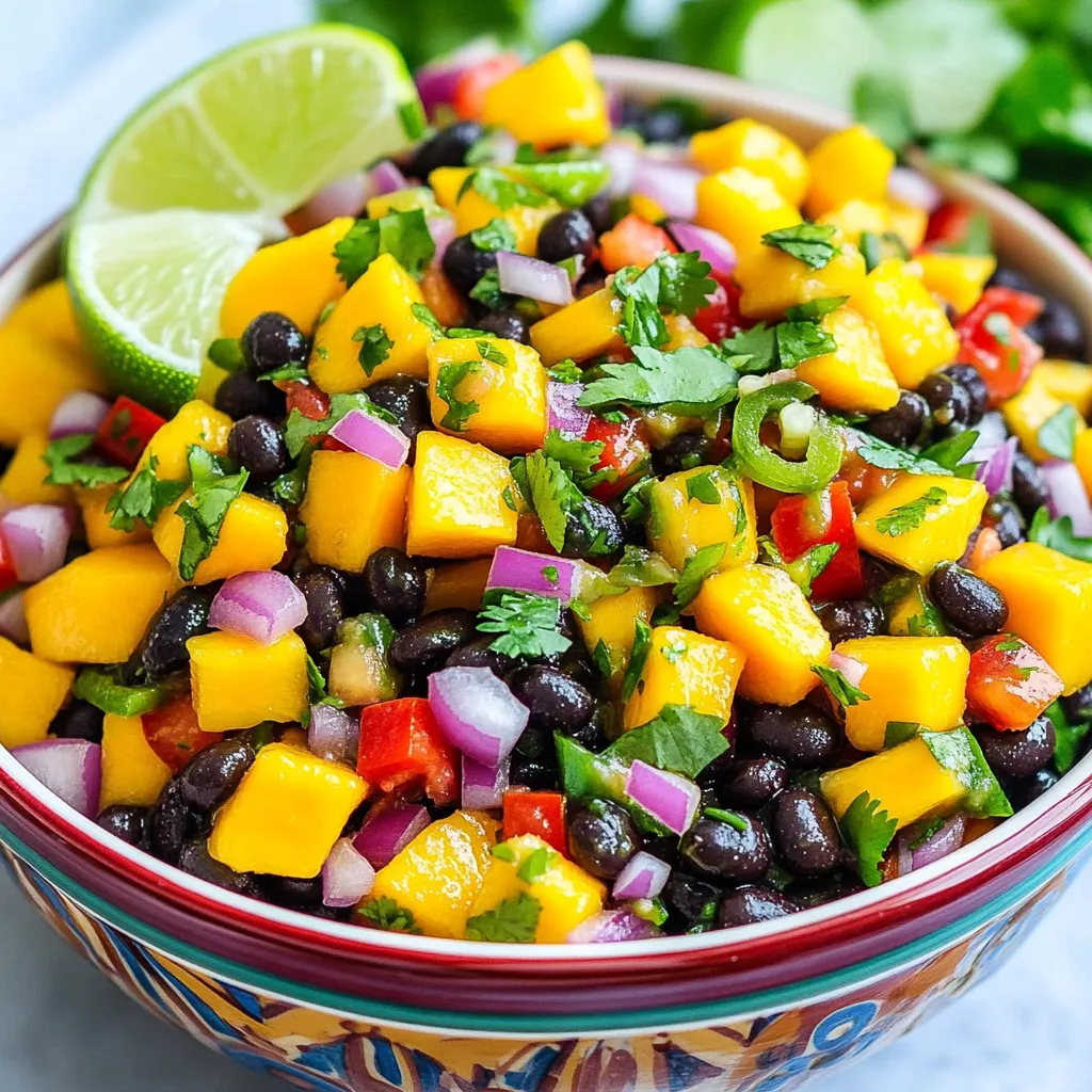 Flavorful Mango Black Bean Salsa Easy and Quick Recipe