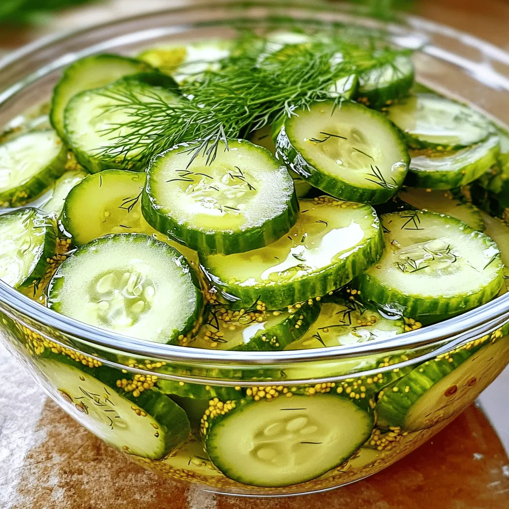 Quick Pickled Cucumbers Tangy Flavor in Minutes