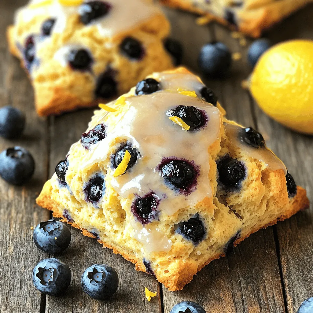 Blueberry Lemon Scones Tasty Morning Delight