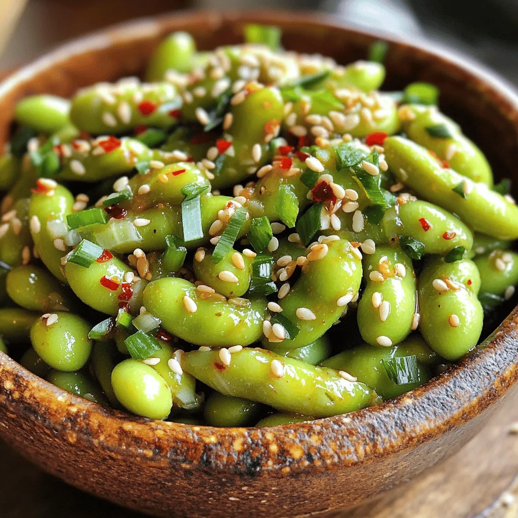 Spicy Garlic Edamame Flavorful and Simple Delight