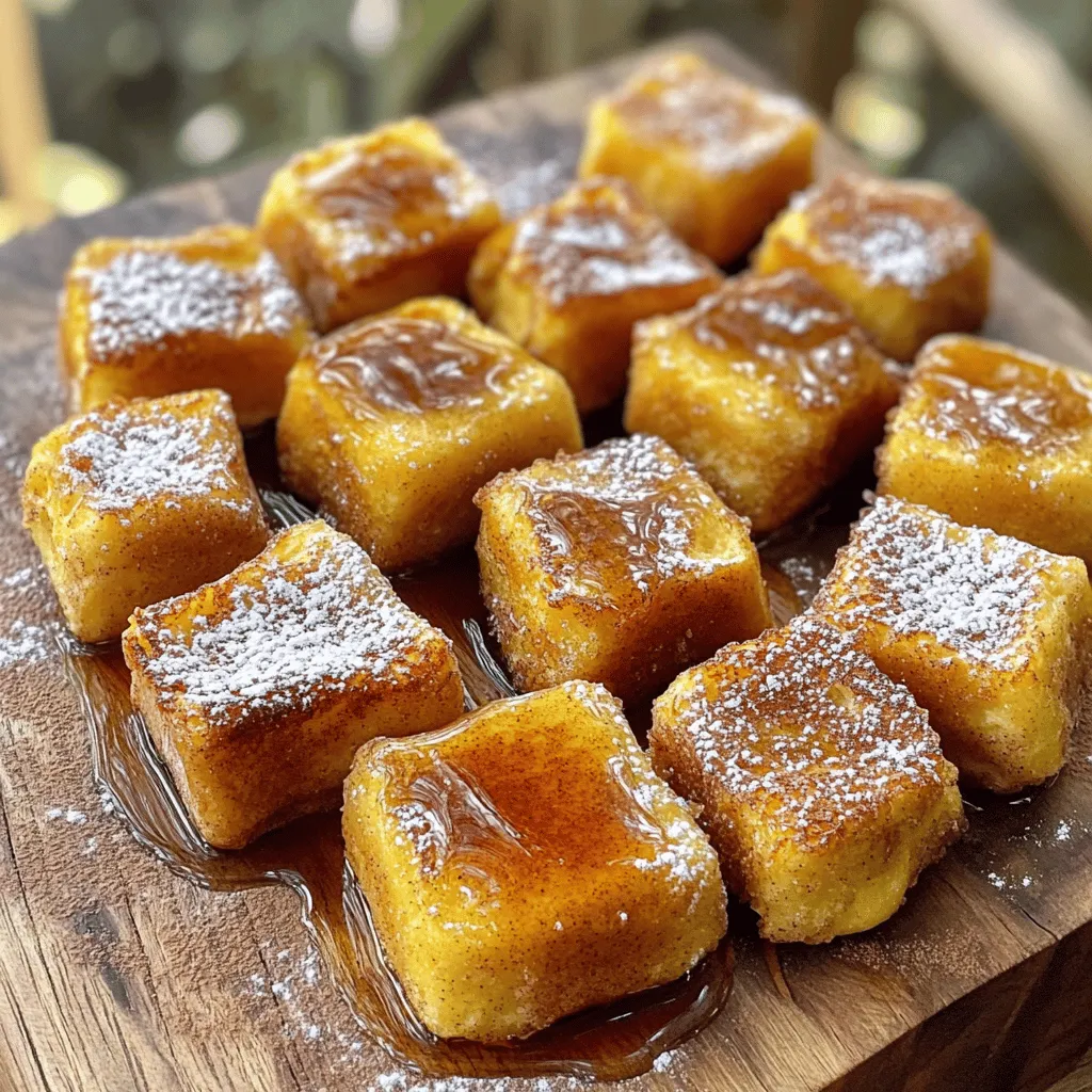 Cinnamon Roll French Toast Bites Tasty Delightful Treat