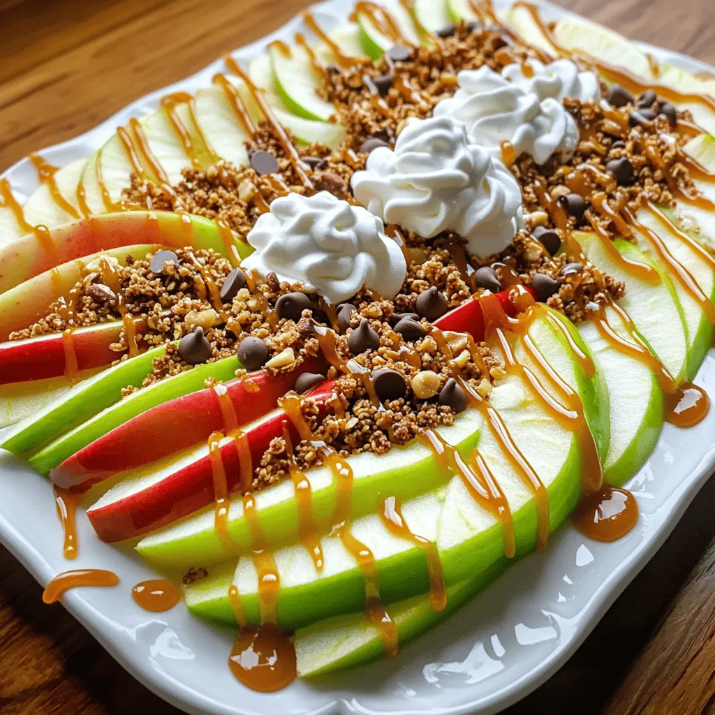 Caramel Apple Nachos Tasty and Fun Dessert Idea