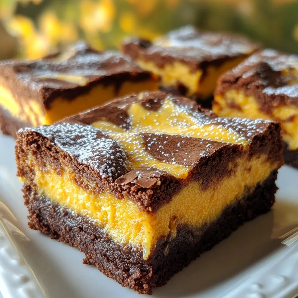 Pumpkin Cheesecake Brownies Irresistible Fall Treat