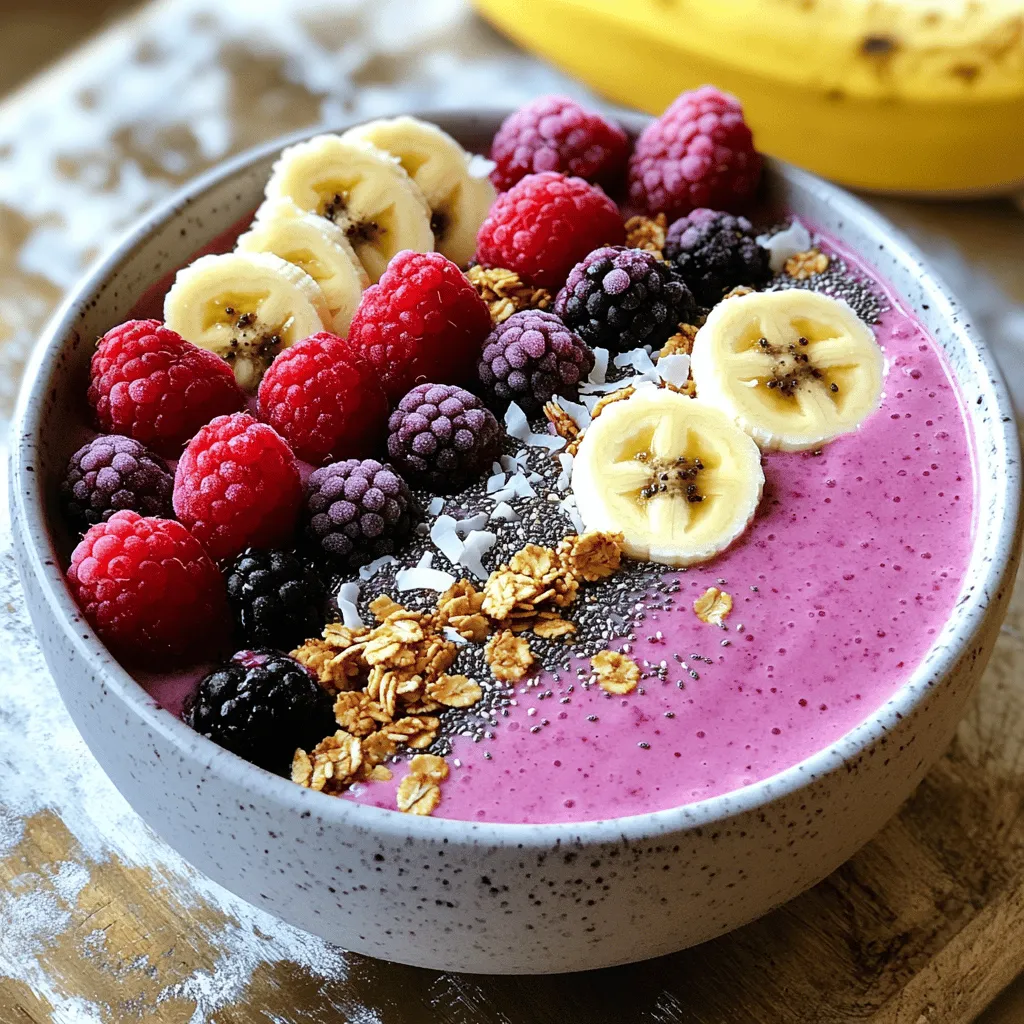 Berry Smoothie Bowl Refreshing and Nutritious Treat