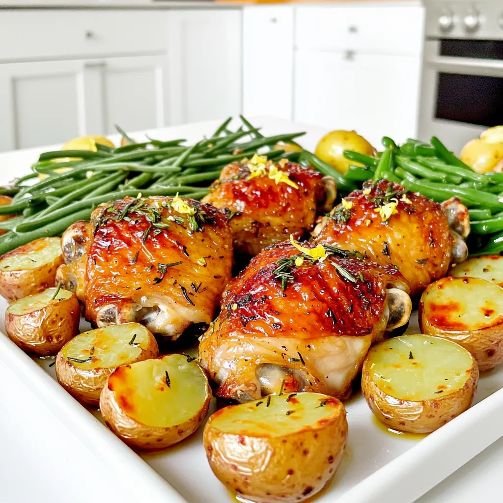 Garlic Butter Chicken Thighs Sheet Pan Delight