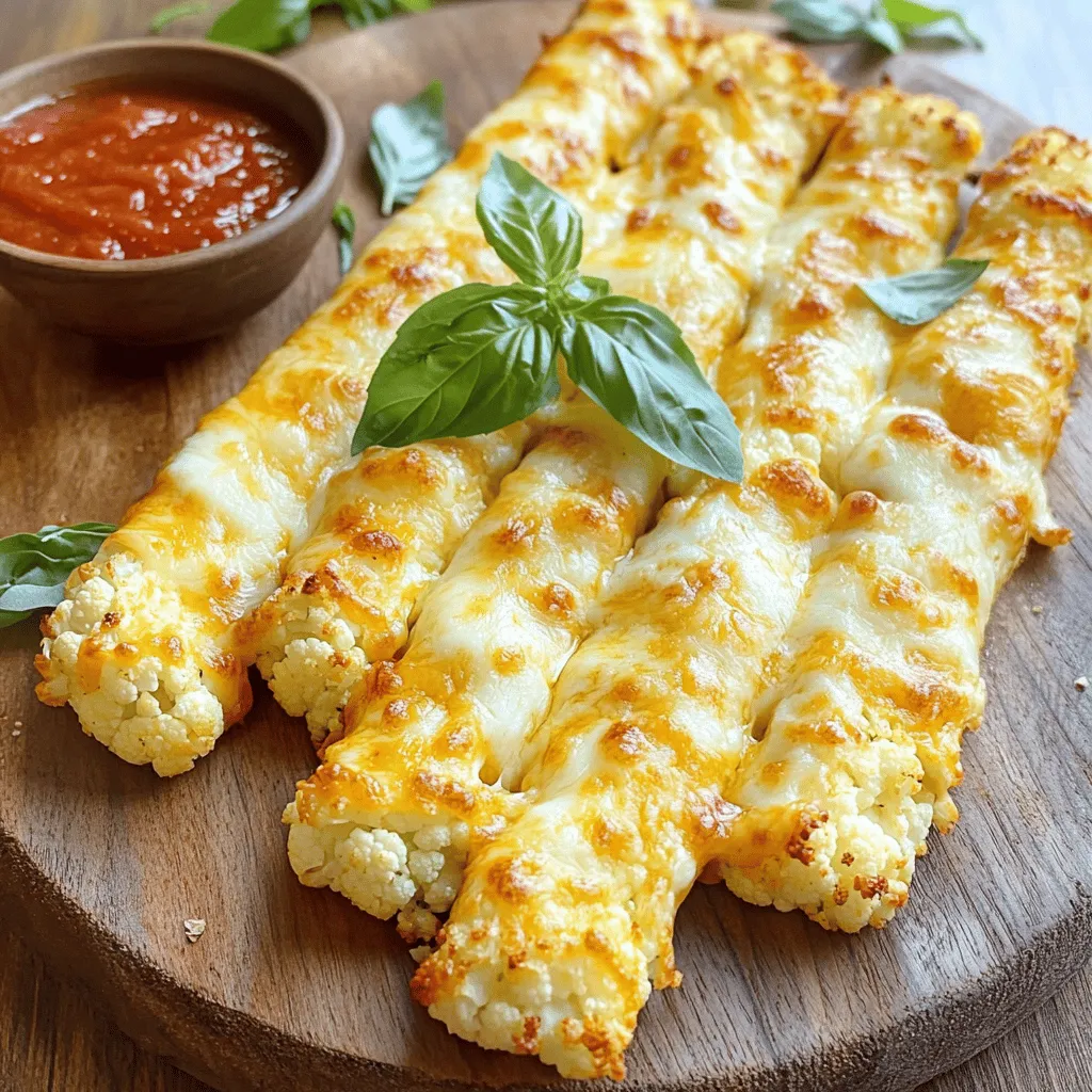 Cheesy Cauliflower Breadsticks Crunchy and Delicious