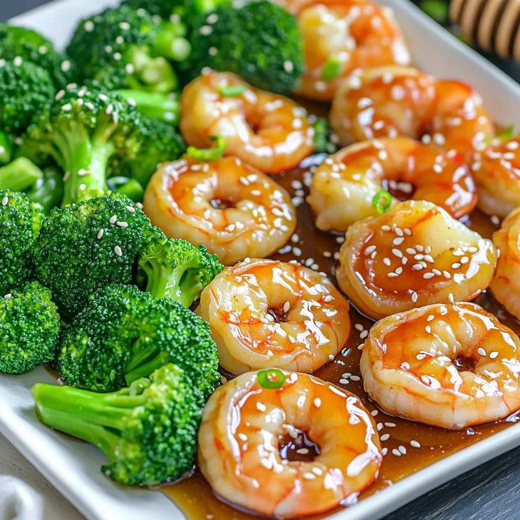Sheet-Pan Honey Garlic Shrimp and Broccoli Delight