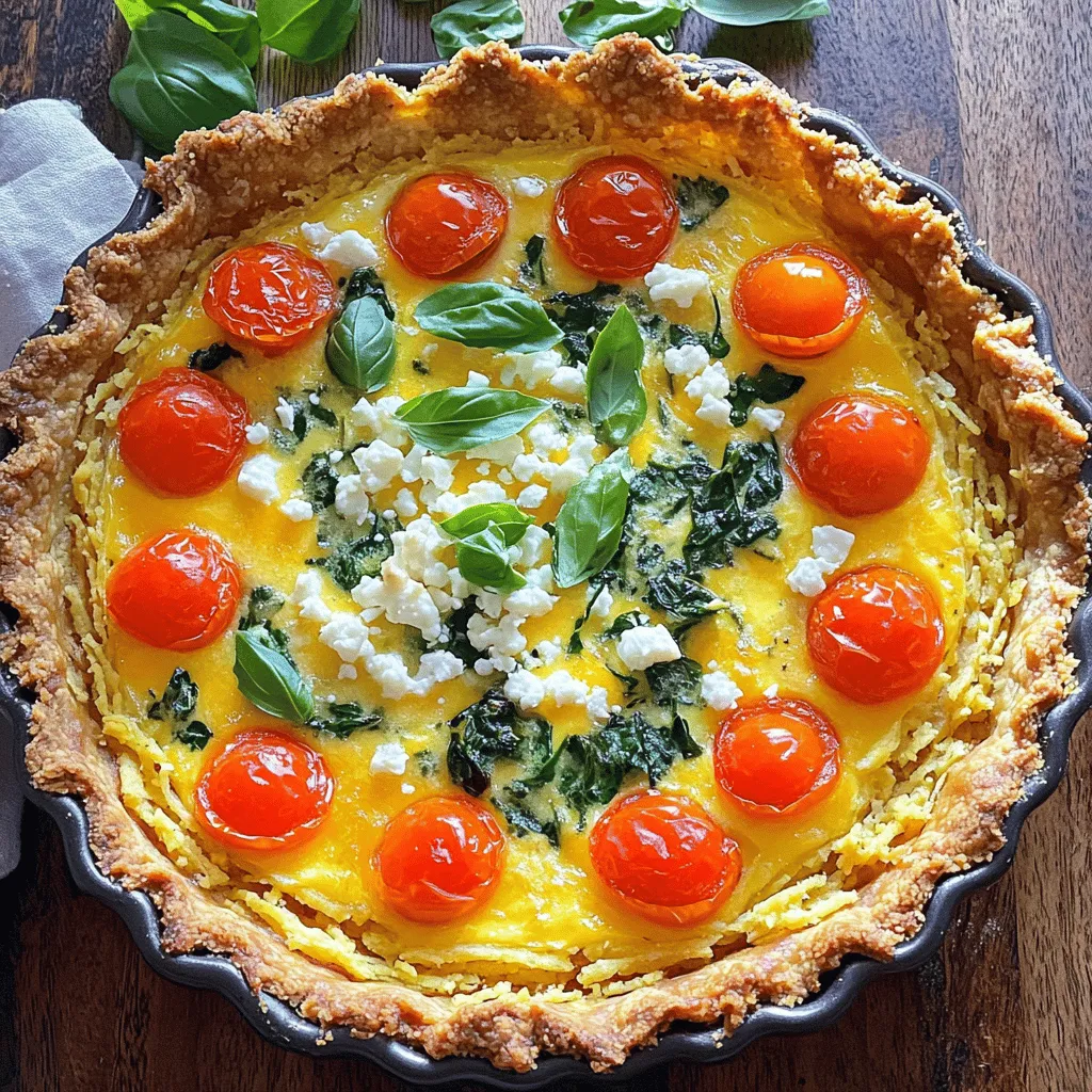 Spring Hash Brown Crust Quiche Flavorful and Fresh Dish