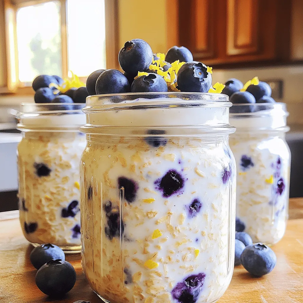 Lemon Blueberry Overnight Oats Fresh and Simple Recipe