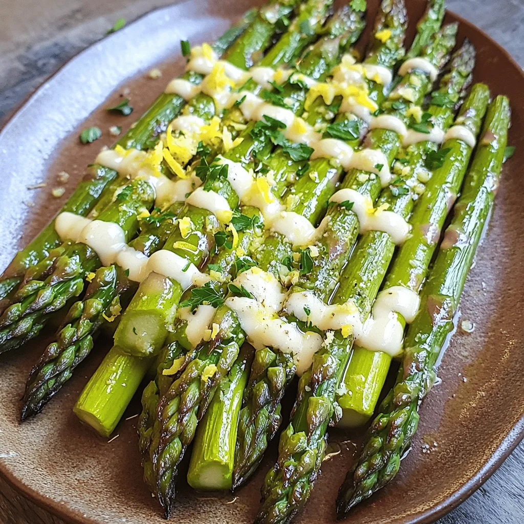 Lemon Garlic Roasted Asparagus Simple Side Dish