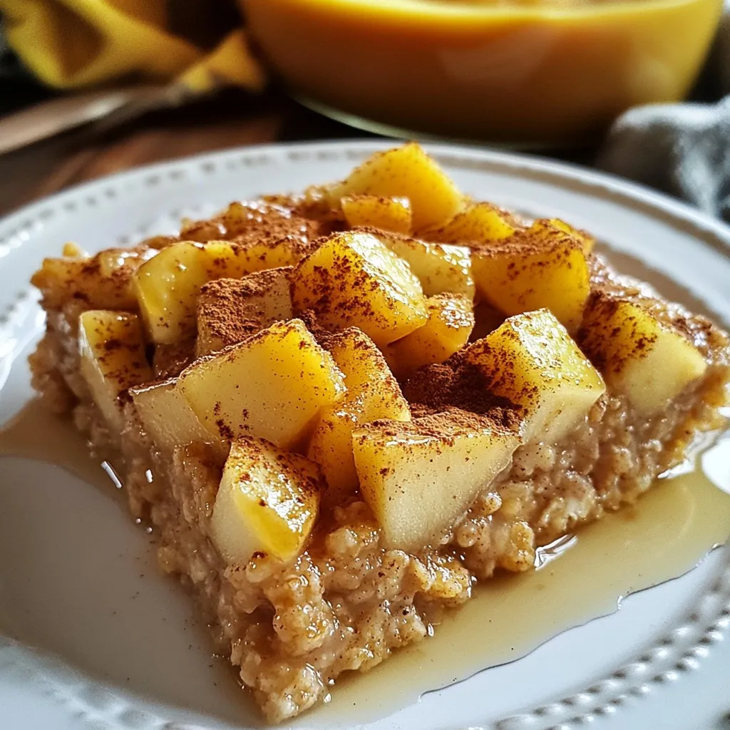 Apple Cinnamon Oatmeal Bake Simple and Tasty Treat