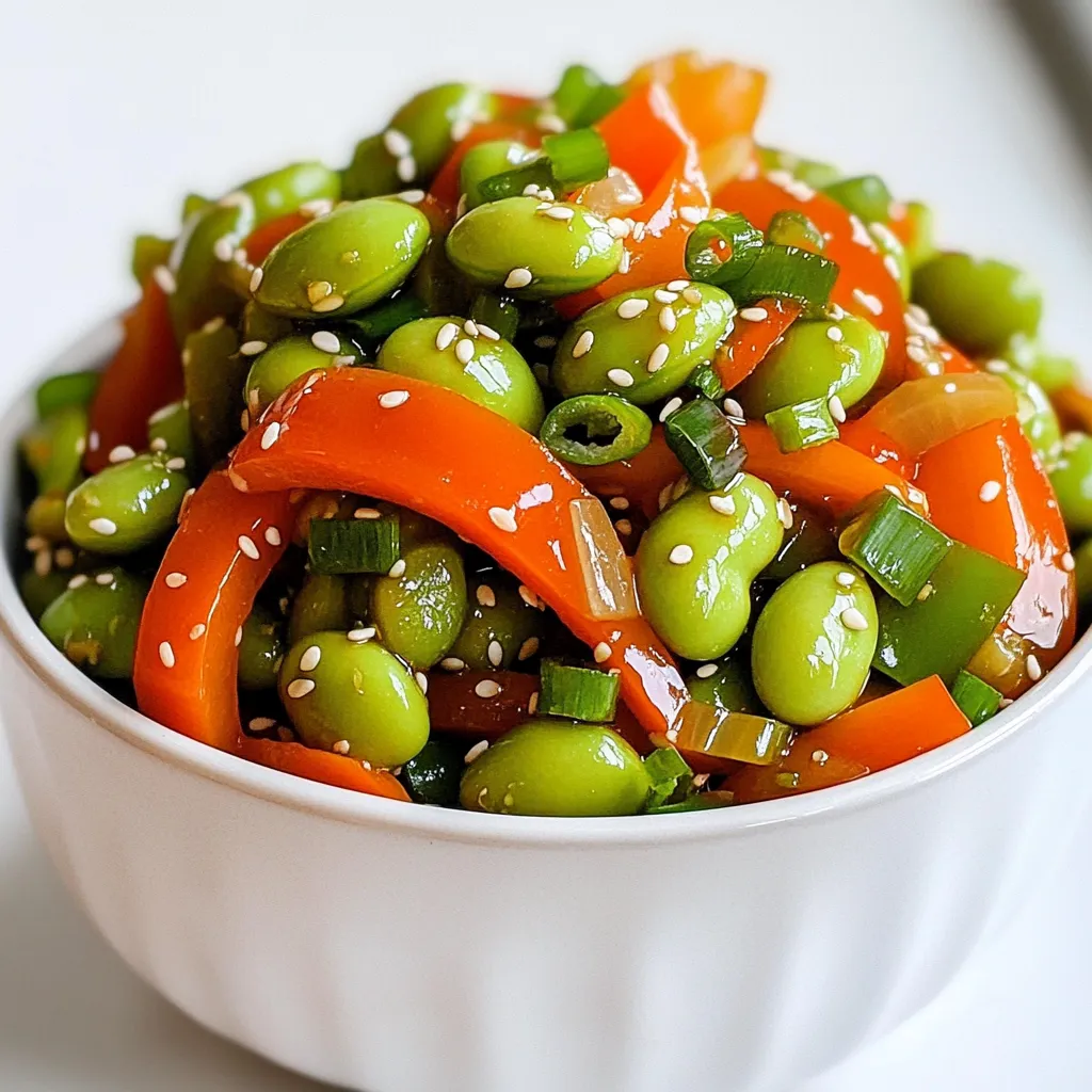 Spicy Garlic Edamame Stir Fry Flavorful and Easy Dish