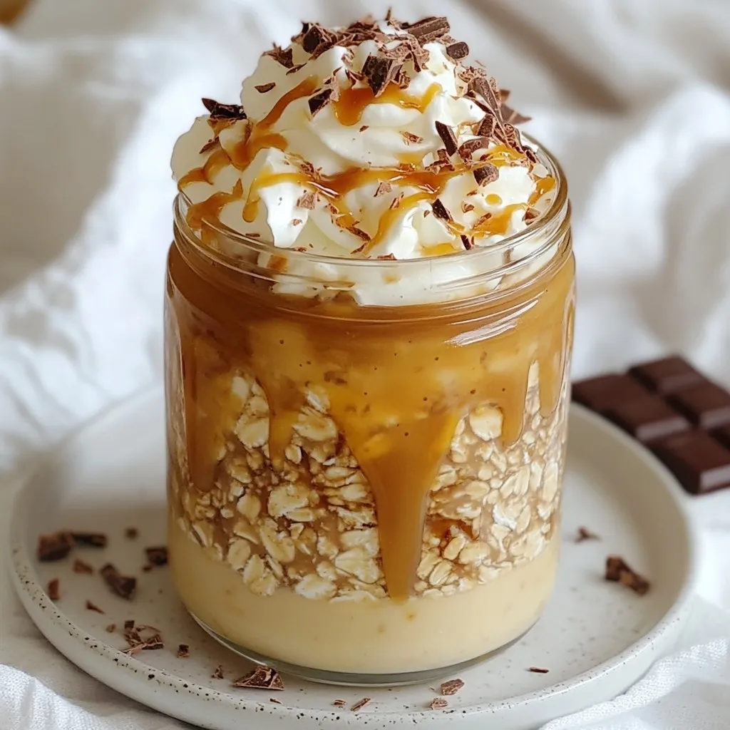 Caramel Macchiato Overnight Oats Tasty and Simple Recipe