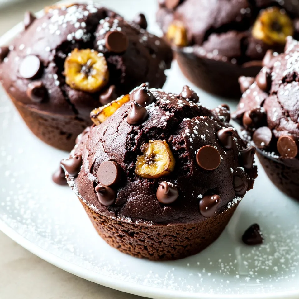 Delicious Double Chocolate Banana Muffins Recipe