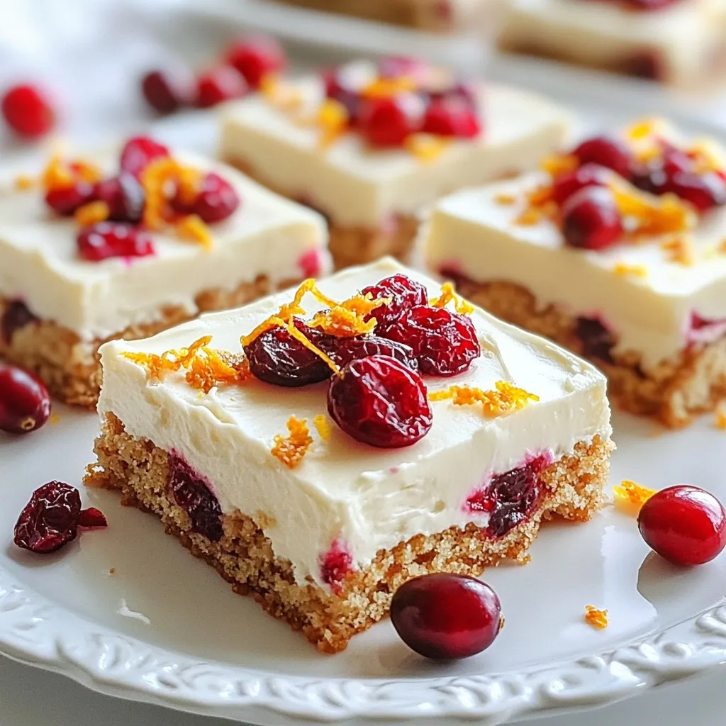 Cranberry Bliss Bars Delightful Holiday Treat Recipe