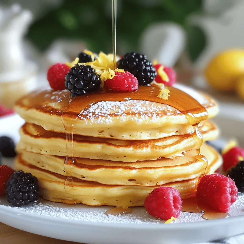 Lemon Ricotta Pancakes Fluffy and Flavorful Delight