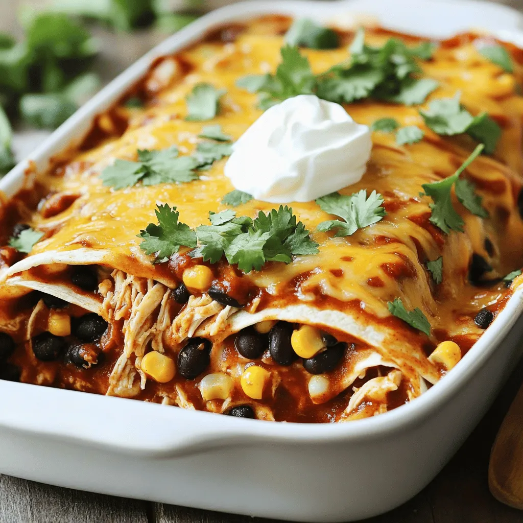 Easy Chicken Enchilada Casserole Perfect Family Meal