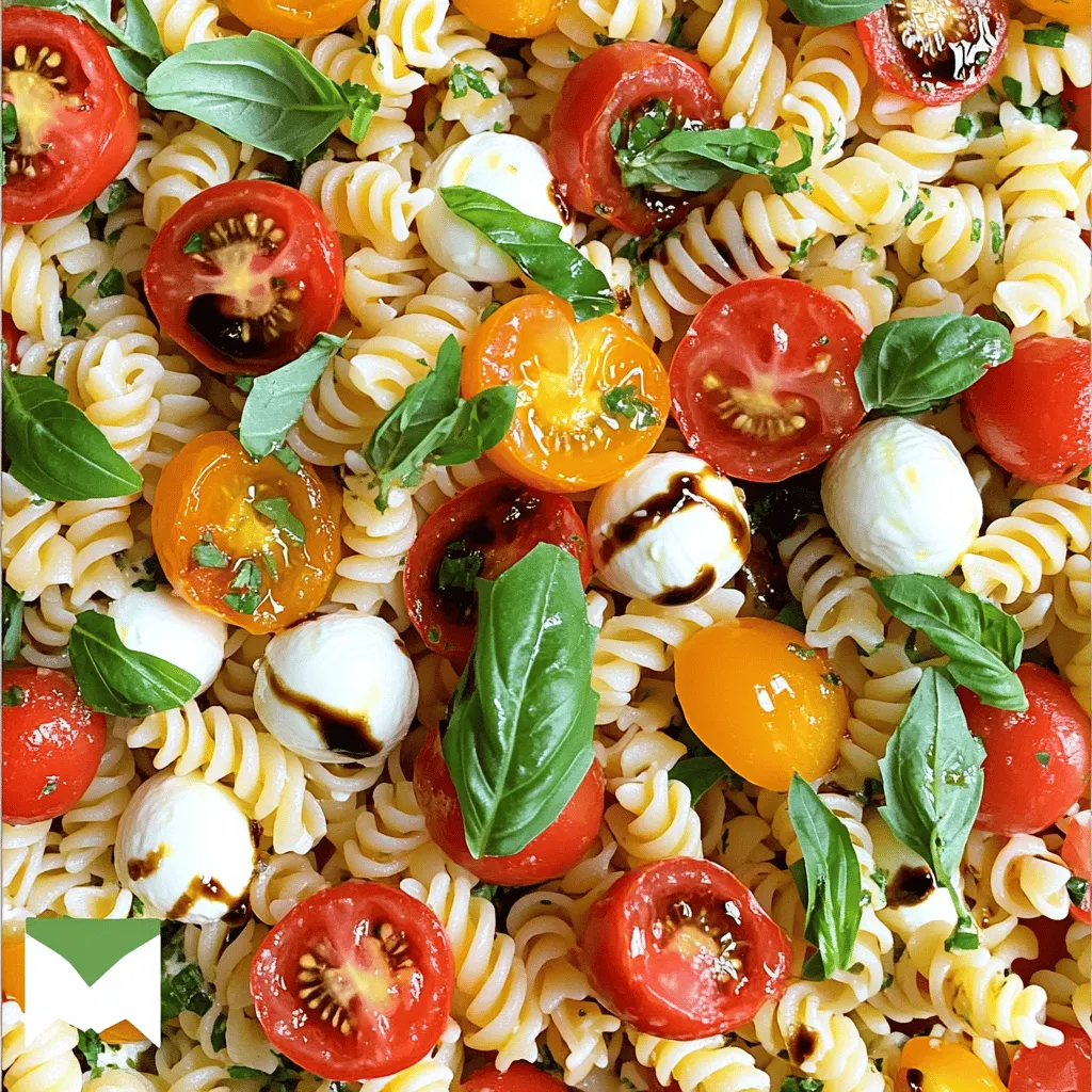 Caprese Pasta Salad Fresh and Flavorful Delight
