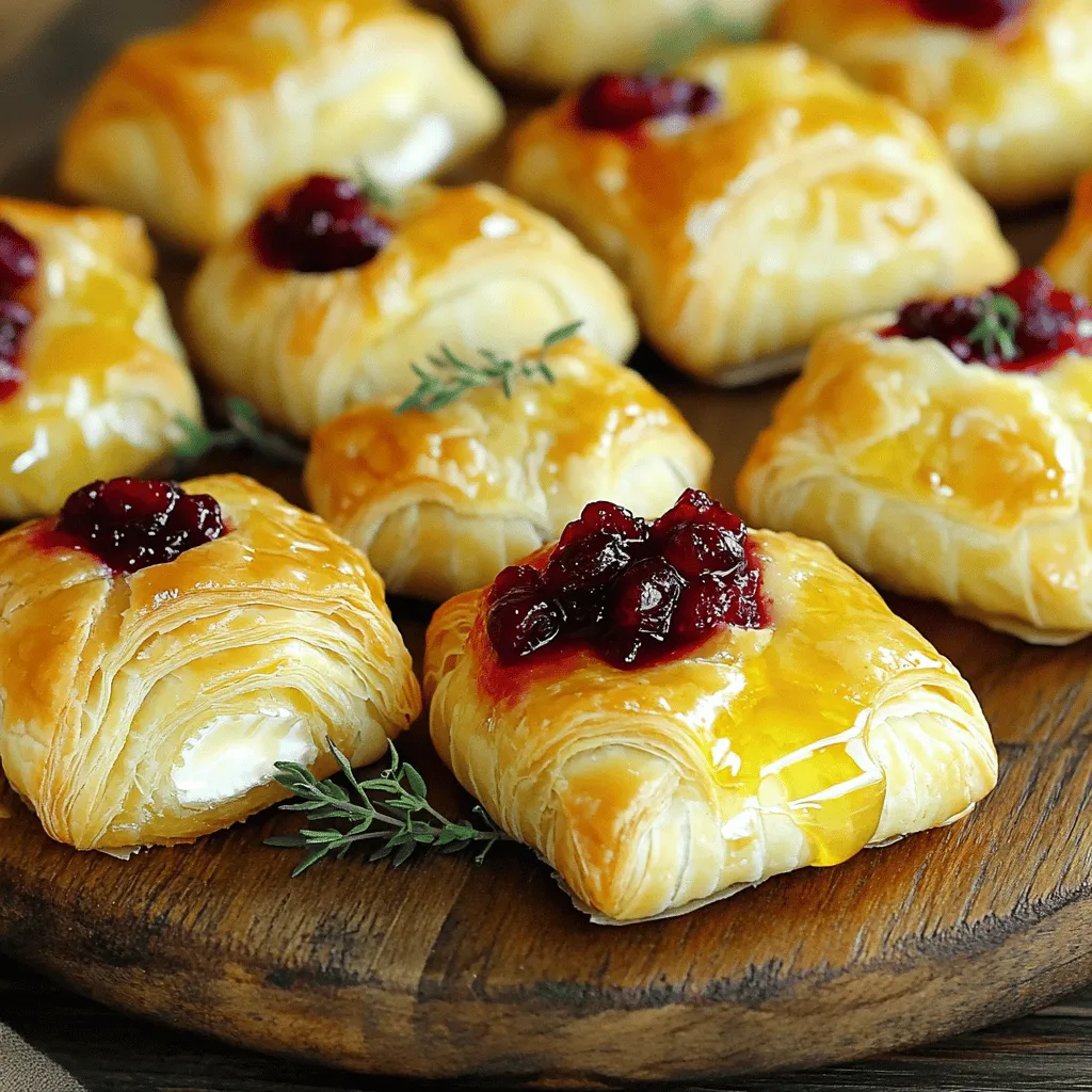 Cranberry Brie Bites Tasty and Easy Party Appetizer