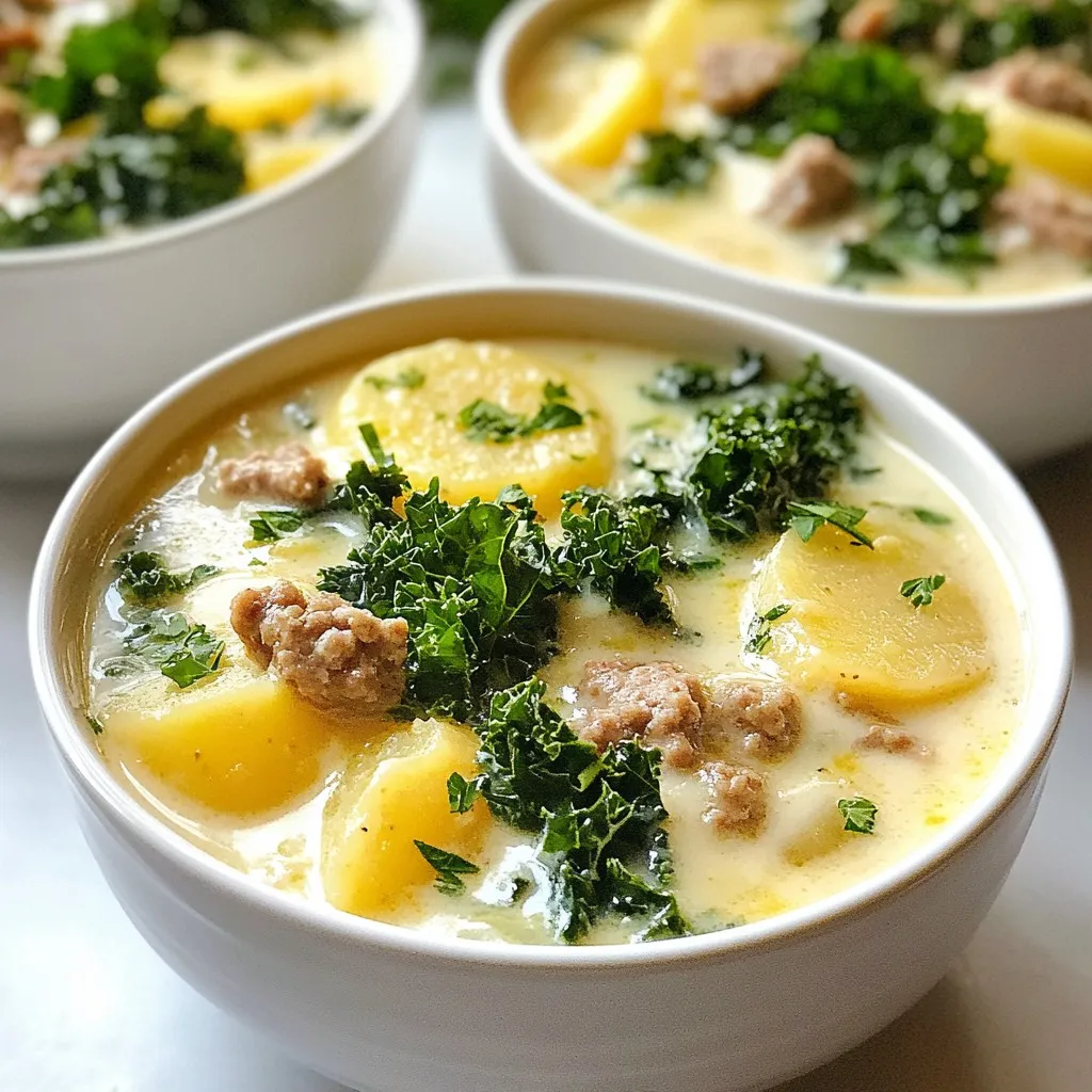 Copycat Zuppa Toscana with Turkey Sausage Recipe
