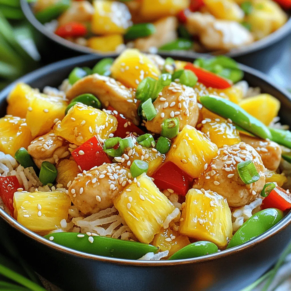 Sweet Pineapple Chicken &#038; Rice Simple Dinner Recipe