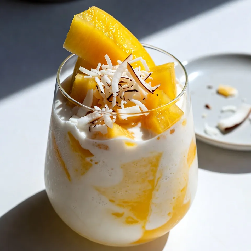 Coconut Pineapple Smoothie Creamy and Refreshing Drink
