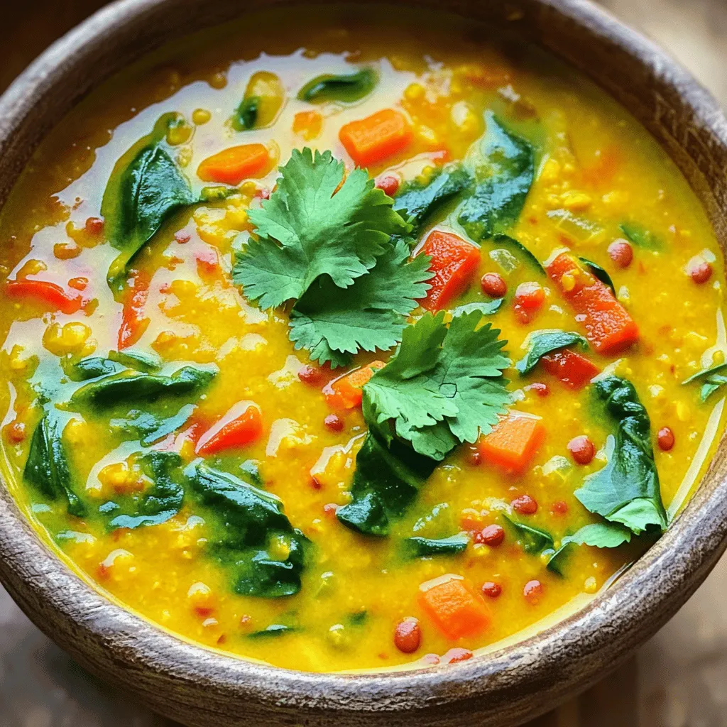 Coconut Curry Lentil Soup Flavorful and Nourishing Dish