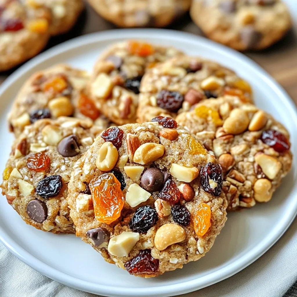 Trail Mix Breakfast Cookies Tasty and Nutritious Treat