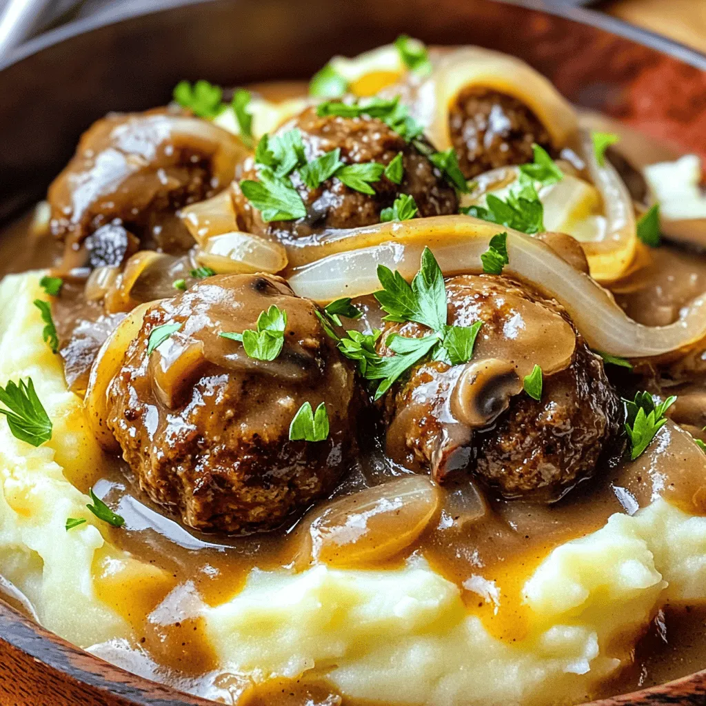 Slow Cooker Salisbury Steak Meatballs Easy Recipe