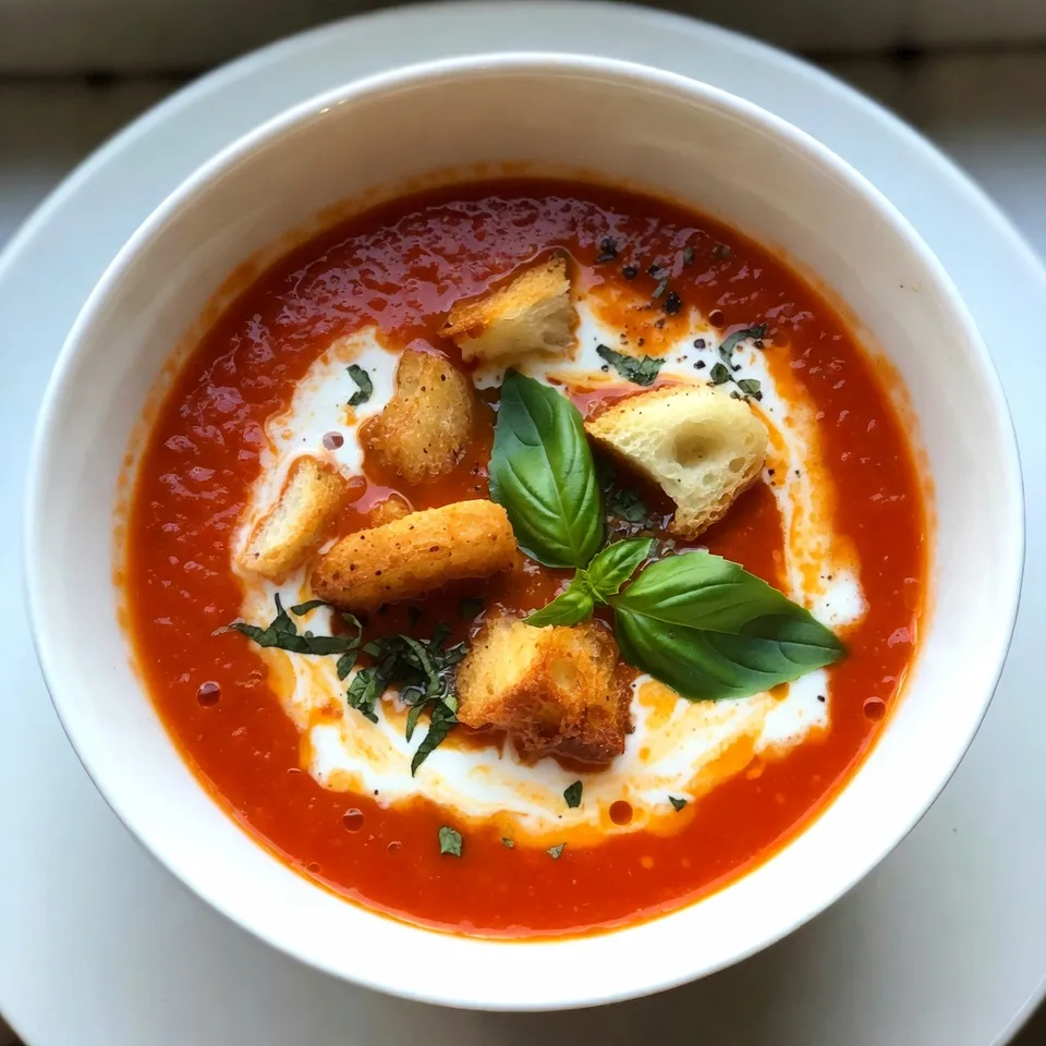 Creamy Tomato Basil Soup Flavorful and Easy Recipe