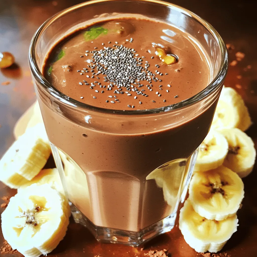 Healthy Chocolate Banana Smoothie Rich in Nutrients