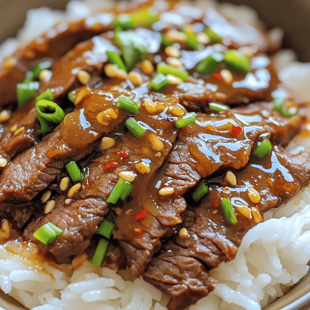 Easy Mongolian Beef Flavorful and Quick Dinner Recipe