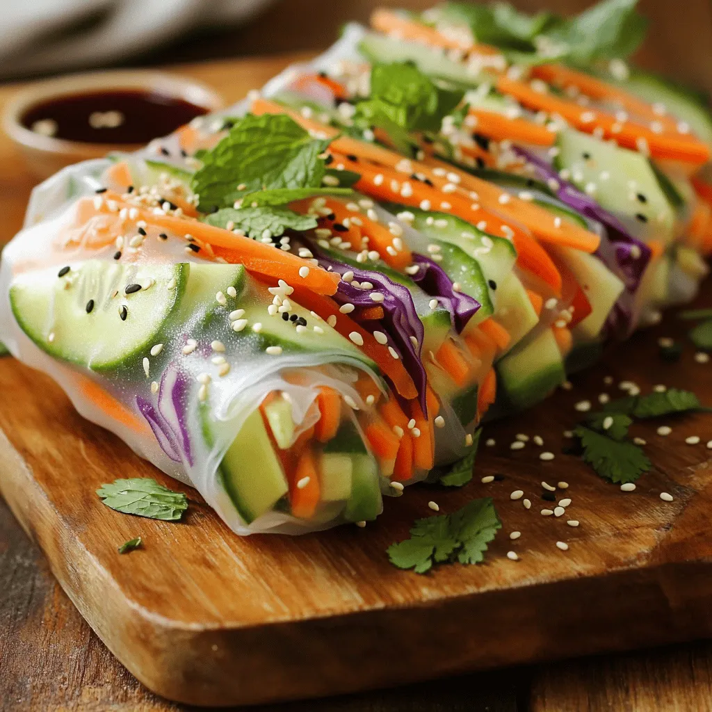 Easy Veggie Spring Rolls Quick and Simple Recipe