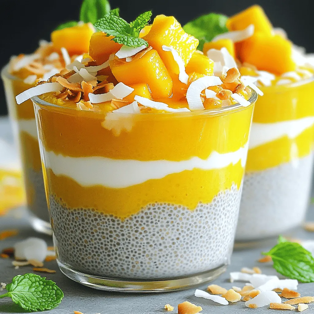 Coconut Mango Chia Pudding Delightful and Healthy Treat