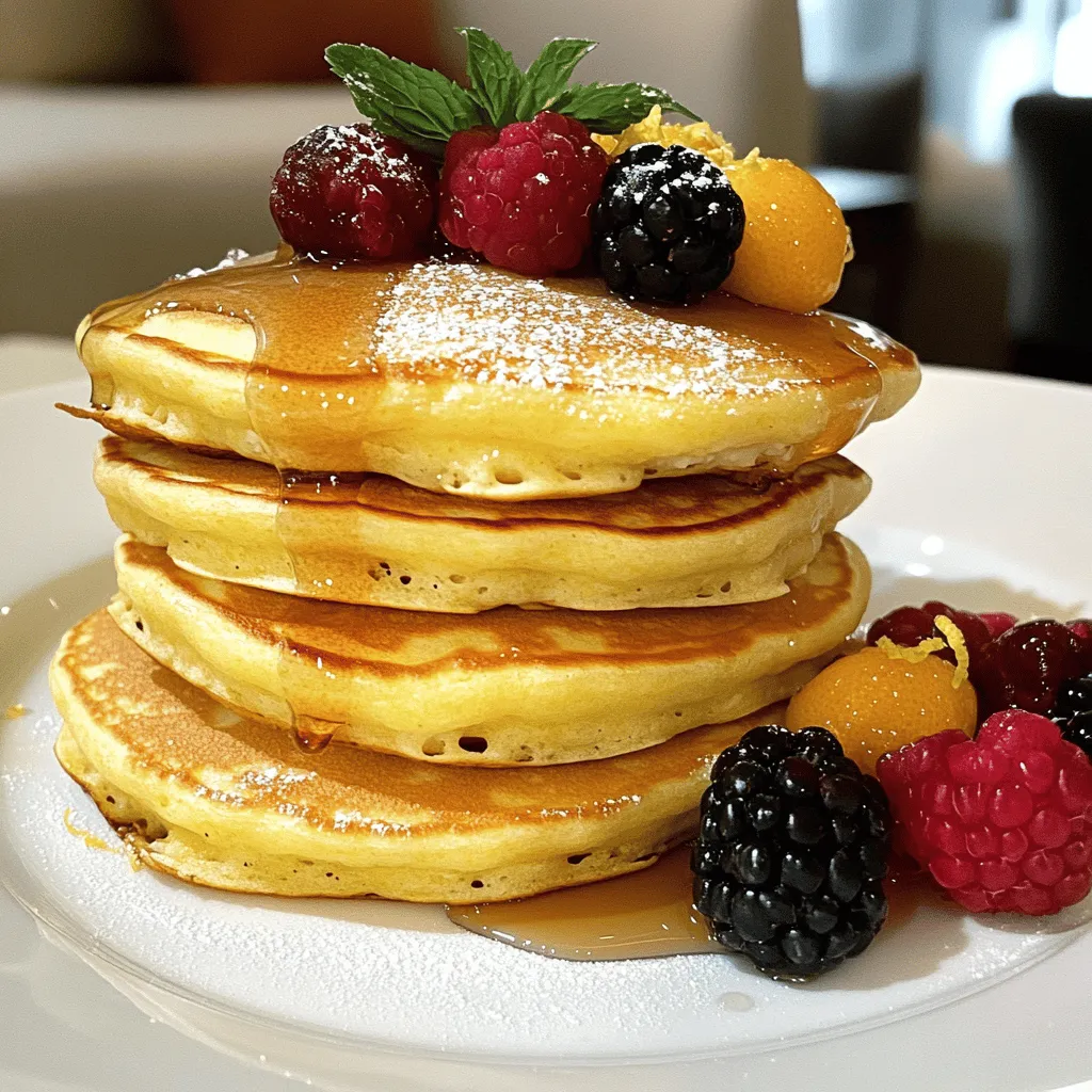 Lemon Ricotta Pancakes Fluffy and Flavorful Delight