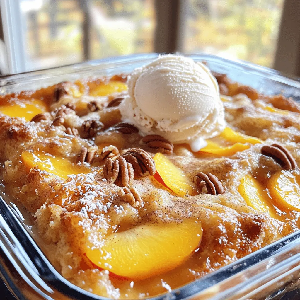 Peach Cobbler Dump Cake Simple and Tasty Delight