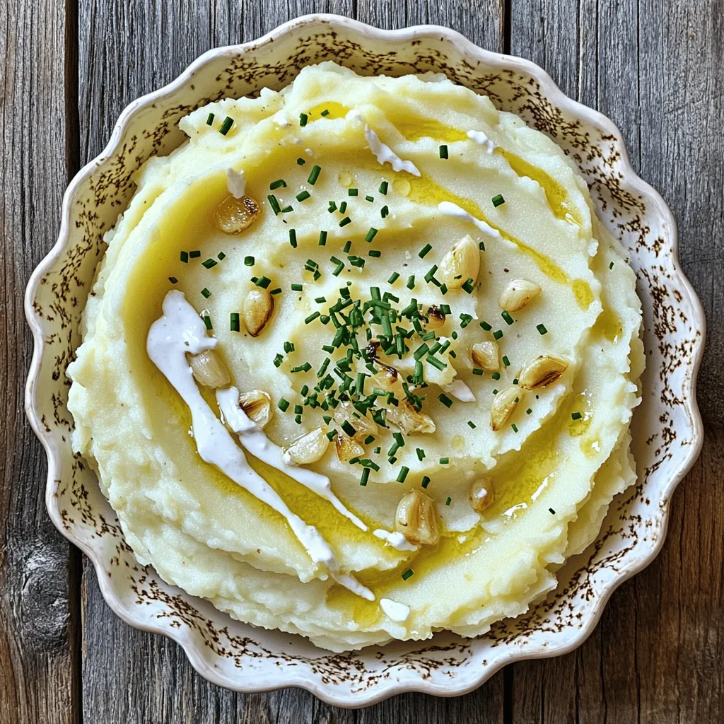 Creamy Garlic Mashed Potatoes Delightful Side Dish