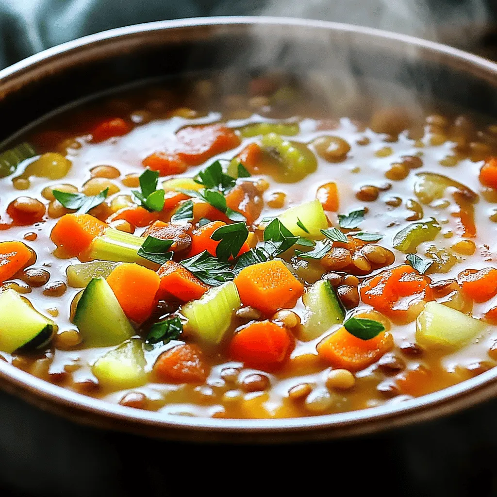Lentil Vegetable Soup Hearty and Nourishing Dish
