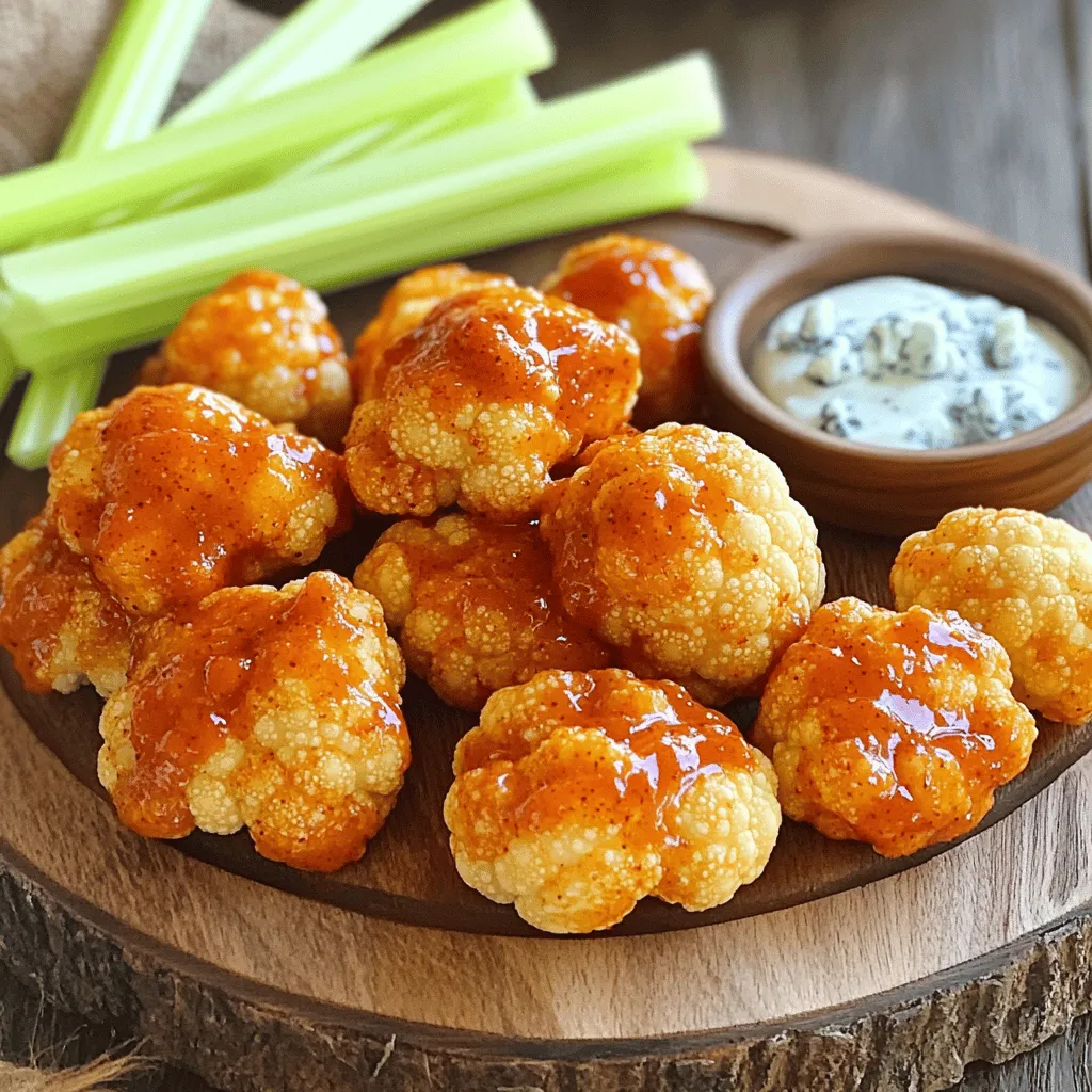 Oven Baked Buffalo Cauliflower Wings Crispy Delight