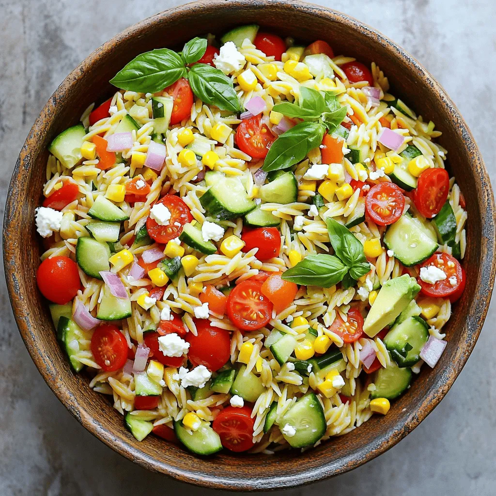 Summer Veggie Orzo Salad Tasty and Refreshing Meal