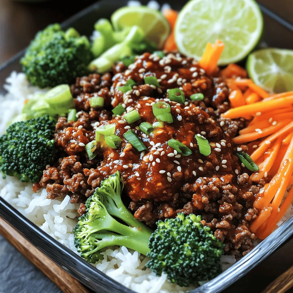 Spicy Korean Beef Bowls Bold and Flavorful Delight