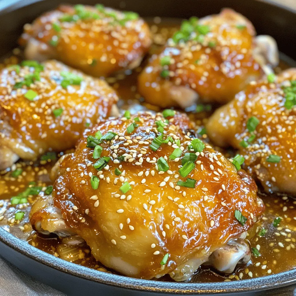 Honey Garlic Chicken Thighs Savory and Flavorful Dish