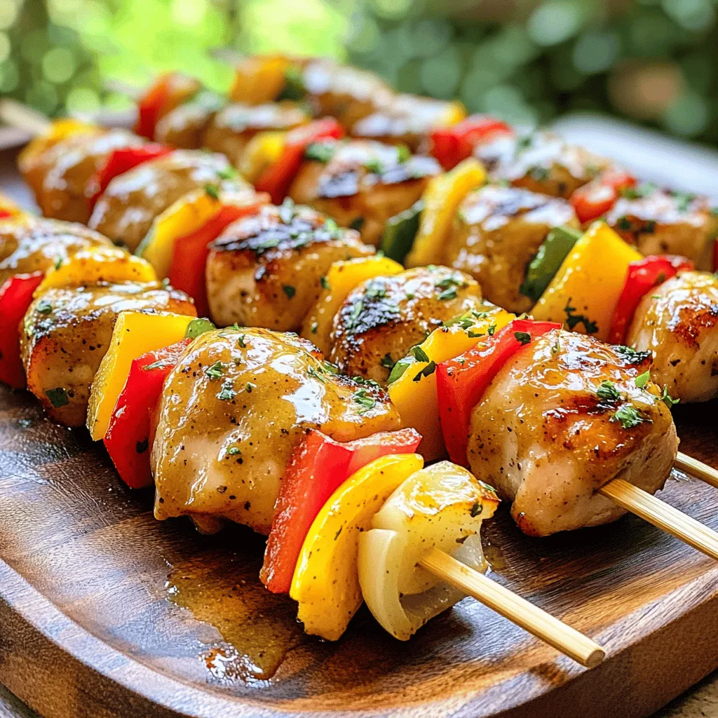 Honey Mustard Chicken Kabobs Juicy Delight for Dinner