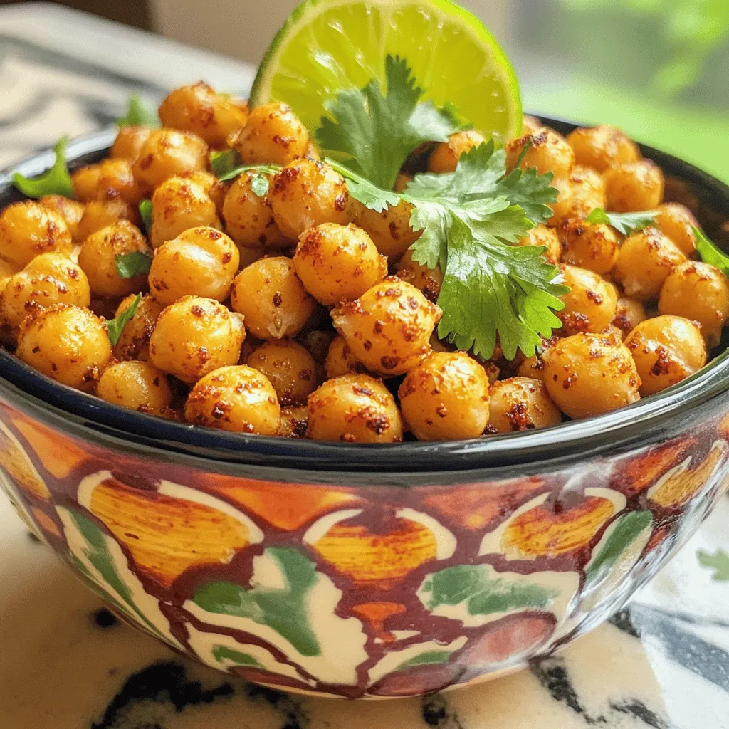 Spicy Roasted Chickpeas Crispy and Flavorful Snack