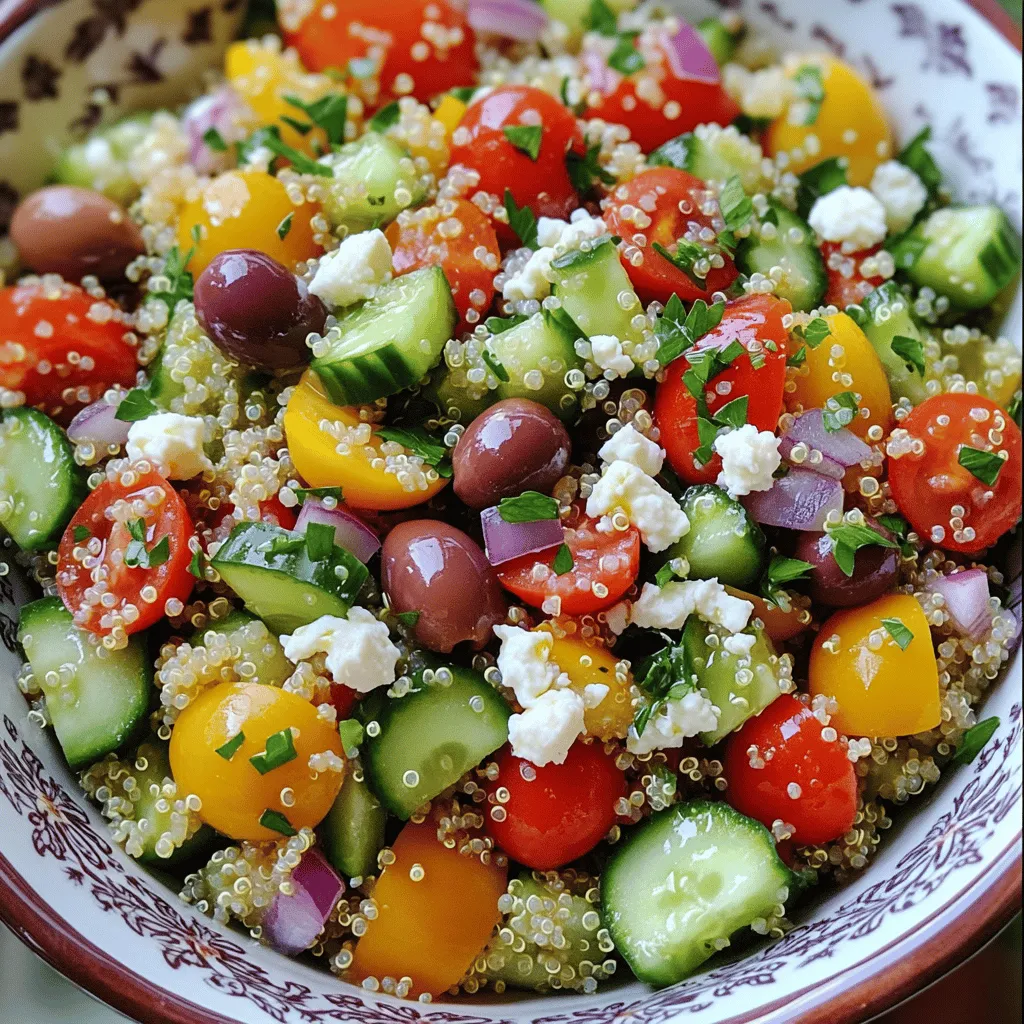 Flavorful Quinoa Greek Salad Easy and Healthy Recipe