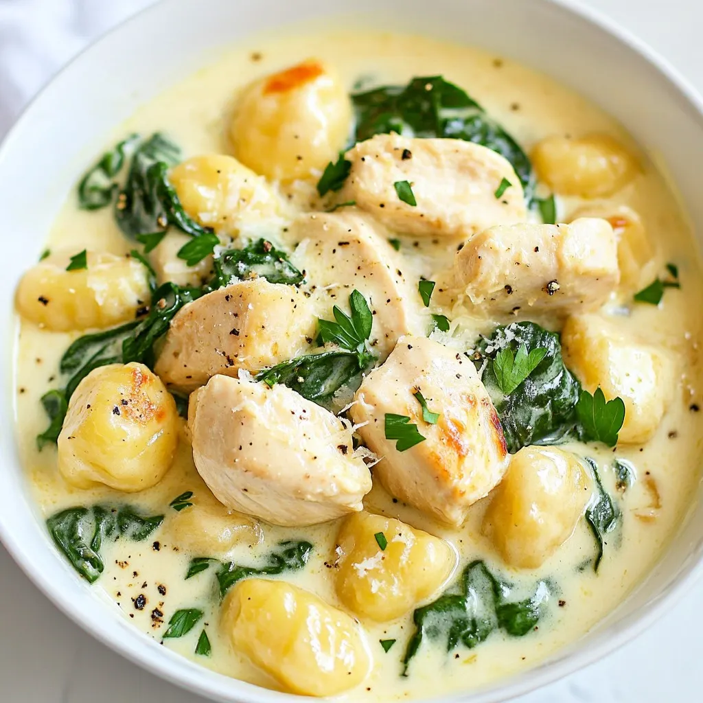 One-Pot Creamy Chicken Gnocchi Easy Weeknight Meal