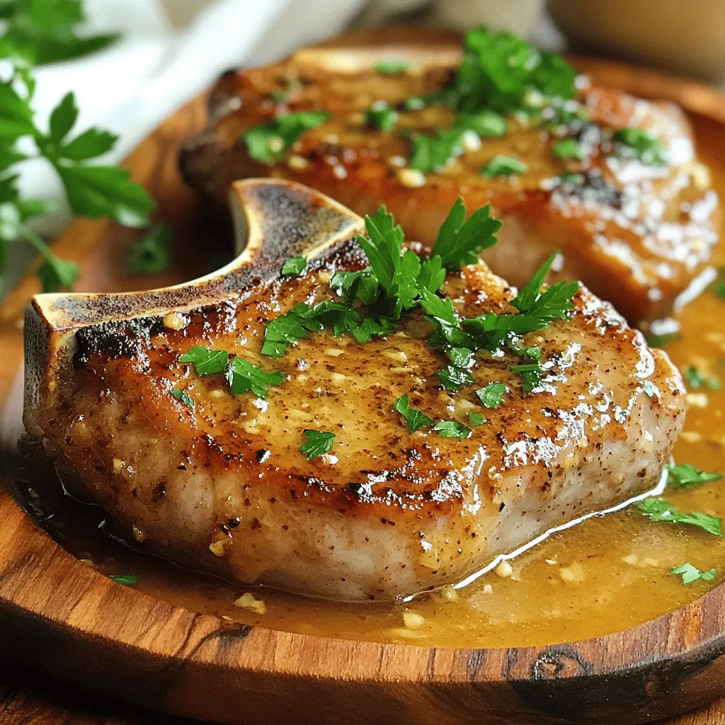 Pork Chops with Garlic Sauce Comforting Dinner Delight