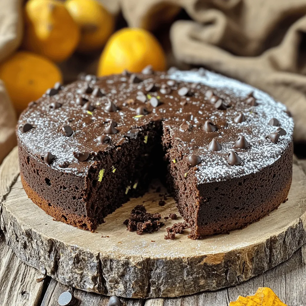 Chocolate Zucchini Cake Moist and Delectable Delight