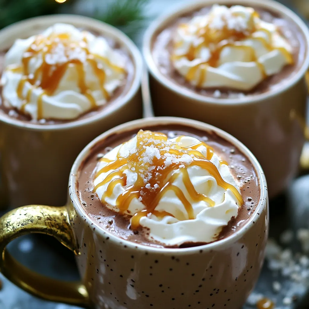 Caramel Swirl Hot Chocolate Comforting and Delicious Drink