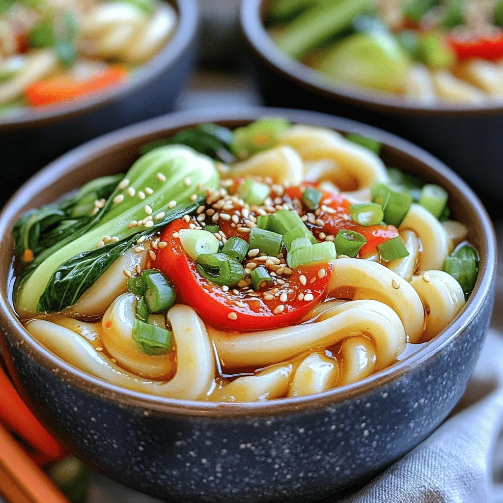 To make delicious chili oil udon noodles, you need these key ingredients: